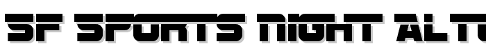 SF Sports Night AltUpright font